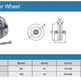 Sliding Gate V-Groove Wheel For V-Profile Track | Model # HDB ( Pack of 25 )