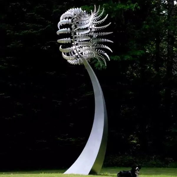Renowned Contemporary Metal Sculpture for Open-Air Environments Model #SSS1239