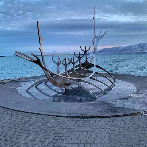Contemporary Oversized Sculpture: Abstract Sun Voyager Model #SSS1245