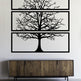 Metal Tree Wall Decor Set - 3 Piece | Laser Cut Art | Made in Canada - Model # WD906