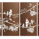 Tropical Bird Sequence Laser Cut Design | Wall Decorative Panels | Metal Art Accent - Model # WD916