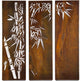 Beach Large Outdoor Triptych Laser Cut Design | Wall Decorative Panels | Metal Art Accent - Model # WD918