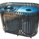 Metal Outdoor Slatted Steel Trash - Two Compartment Recycling / Trash Receptacle - Model WR196