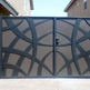 Beautiful Abstract Design Metal Driveway Gate | Custom Fabrication Metal Entry Gate | Made in Canada – Model # 180