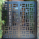 Stunning Geometric Design Entry Metal Gate | Custom Fabrication Metal Side walk Gate | Made in Canada – Model # 048