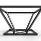 Gorgeous 3-D Trapezoid Steel Table Base Frame|  Decorative Art Steel Table Legs for Home, Desk Table, Office &amp; Kitchen| Made in Canada – Model # TL614