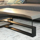 Modern Alphabetic T Design Steel Living Room Table Base | High Quality Steel Table Base for Coffee Table &amp; Living Room Tables | Made in Canada – Model # TL487