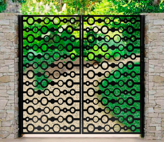 Bubble Abacus Metal Yard Gate | Made in Canada – Model # 278