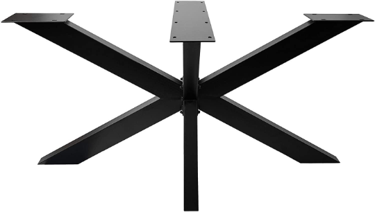 Professionally Designed Steel Cross Design Table Legs | Super Decorative Art Steel Table Legs for Home, Desk Table, Office &amp; Kitchen| Made in Canada – Model # TL619