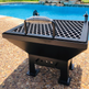 Modern Metal BBQ Cooking Grate Fire Pit | Heavy Metal Charcoal Steak Cooker Grill Grate | Made in Canada – Model BBQ429