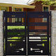 Gorgeous Rectangular Design Metal Yard Gate | Modern Fabrication Sturdy Construction Metal Garden Gate| Made in Canada – Model # 332